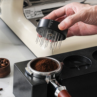 Distributeur de café en grains rotatif 3-en-1 de style aiguille à retour lent Boicafe Barista Metal Pro Tamper à expresso