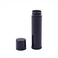 Vente en gros de tubes de baume à lèvres en plastique vides de 5 ml 5 g, ronds, violet, lilas, jaune, bleu, blanc, noir, rose, vert, emballage