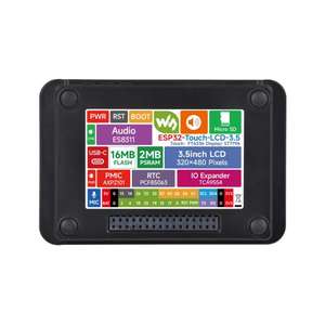 ESP32 3.5inch Rounded Corner Touch LCD Development Board, 320 X 480, Onboard <strong>Audio</strong> Codec Chip, Built-in Microphone And Speaker - Product Image 3
