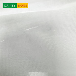 Rideaux en voile 100% polyester de style américain moderne, blancs, avec <span class=keywords><strong>tringle</strong></span> isolante en corde tissée, solides, pour salon, cantonnières, ignifuges - Product Image 3