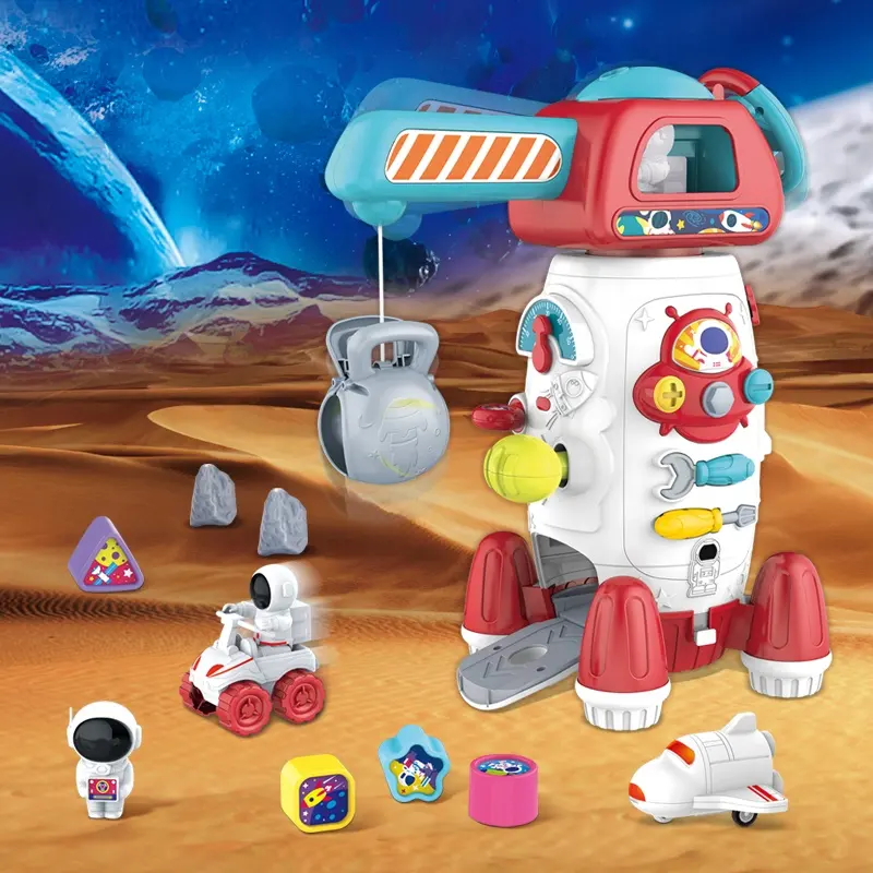 Nouvelle vente de jouets éducatifs, grue à tour, space eman, jouet d'apprentissage, montessori pour l'école maternelle