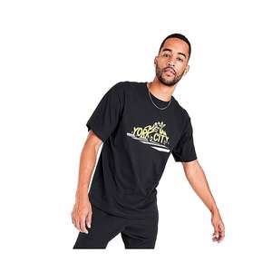 T-shirt Adidas City Cab SS pour homme, hauts actifs en noir/jaune |   100% authentique - Product Image 3