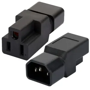 C14 to US Standard Socket Server 10A to US Standard Power Plug Adapter