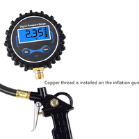 Manomètre numérique de haute précision pour pneus avec écran LCD et lumière LED pour voiture, camion, moto, capteur de pression d'air