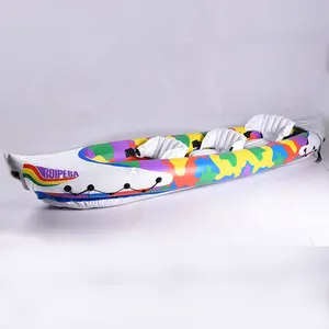 Bateau gonflable en plastique pour 3 personnes, jouet, bouée, kayak, surf, sports d'eau,