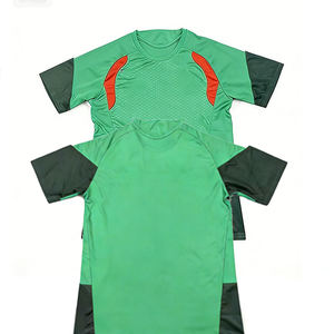 เสื้อฟุตบอลแบบสั่งทำพิเศษสำหรับผู้ชาย เสื้อผ้าสตรีทแวร์ ลายบล็อกสีสันสดใส ตกแต่งด้วยลายพรางต้นไม้สีดำ - Product Image 1