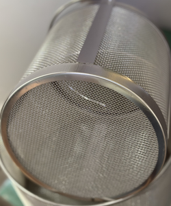 Ideal for hygienic and corrosive environments Stainless Steel Woven Wire <b>Mesh</b> Basket - Product Image 1