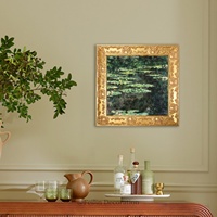 Tableaux muraux vintage de paysages européens et de fleurs avec cadre en bois, décoration suspendue pour mariage, toile de luxe