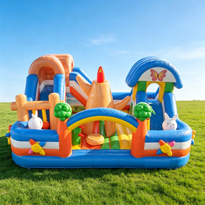 Lilytoys Nouveau Château Gonflable <span class=keywords><strong>pour</strong></span> Enfants avec Toboggan, Aire de Jeux Gonflable Extérieure <span class=keywords><strong>pour</strong></span> Enfants - Product Image 1