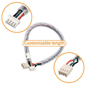 Arnés de Cables con Conector Macho a Hembra UL1007 22AWG XH2.5-4P 2510-4P con Tubo Protector de PU Transparente - Product Image 2
