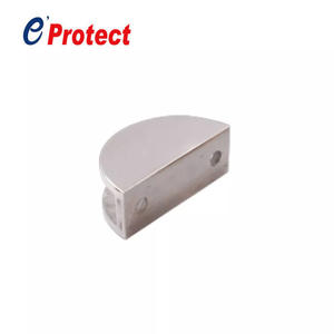 Clip de porte de douche en verre moderne en acier inoxydable 304 semi-circulaire, réglable, installation facile, portes en verre sans cadre, <span class=keywords><strong>Eprotect</strong></span> - Product Image 2