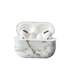 Coque de protection antichoc intégrale en PC style marbre gaufré pour écouteurs Apple <span class=keywords><strong>Airpods</strong></span> Pro 3 4 1 2 – Meilleure vente - Product Image 5