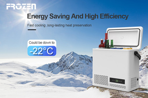 Nouveauté FC12 FROZEN Réfrigérateur-congélateur de <span class=keywords><strong>voiture</strong></span> 12V 12L <span class=keywords><strong>Mini</strong></span> glacière portable pour camping Réfrigérateur pour hôtel Jet privé Maison <span class=keywords><strong>Voiture</strong></span> - Product Image 4