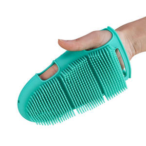 Spazzola da bagno per il corpo spazzola per massaggio SPA detergente per doccia in <span class=keywords><strong>Silicone</strong></span> morbido ottimo per la pulizia della pelle ed esfoliante per l'uso quotidiano - Product Image 1