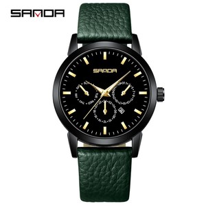 Reloj de Pulsera Sanda 1125 de Cuarzo para Hombre, con Calendario de 6 Agujas, Minimalista, de Lujo, Resistente al Agua, Unisex, Decorativo - Product Image 1