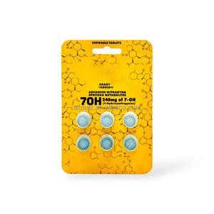 Tùy chỉnh 15mg nhai máy tính bảng trong suốt cửa sổ hiển thị hộp in nổi 7-Oh nhai máy tính bảng bao bì hương vị khác nhau - Product Image 3