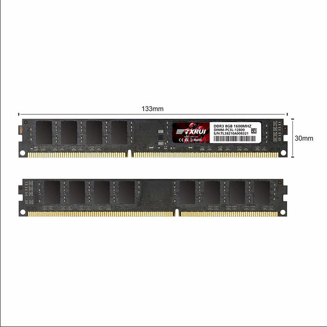 DDR3 8GB 1600MHz RAM PC3 1600 memory Desktop DDR3 RAM in stock Txrui DDR3 desktop memory 8GB NON-ECC RAM 1600MHz