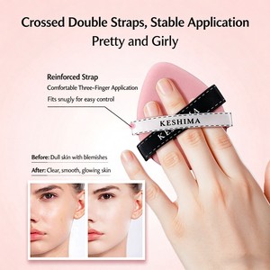 Ensemble de houppettes de maquillage beauté, éponges de fond de teint douces extensibles à l'eau, utilisation humide et sèche - Product Image 4