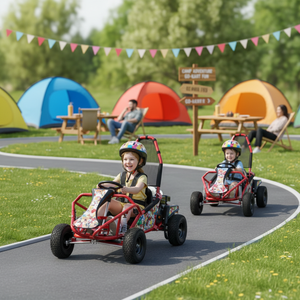 Kart de course familial personnalisable avec télécommande, vitesse maximale de 25 km/h, charge utile de 85 kg, équipement de parc d'attractions - Product Image 1