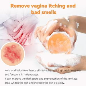 Savon vaginal OEM, détoxifiant Yoni, adoucissant, blanchissant, savon en barre pour le corps, fait à la main, acide kojique, herbes de bain, savon à l'acide kojique fait à la main - Product Image 4