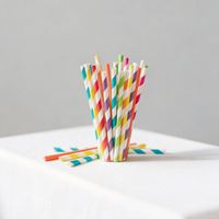 Pailles à boire jetables en papier, design minimaliste, écologiques, biodégradables, en pâte de cellulose mixte, couleurs personnalisables, pour l'alimentation