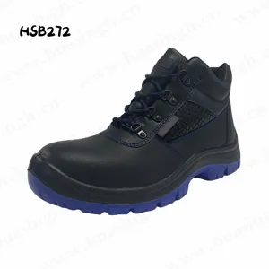 YWQ，防刺穿玻璃纤维脚趾插入绝缘安全靴机场工人防滑蓝色聚氨酯/聚氨酯鞋底工作鞋HSB272