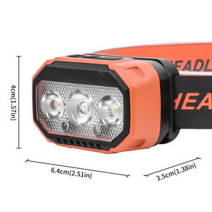 Lampe frontale LED T-306 rechargeable avec batterie 1500 mAh, capteur de lumière, idéale pour le cyclisme nocturne, la pêche et les patrouilles en extérieur - Product Image 2