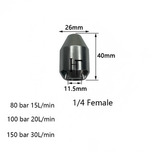 Boquilla de limpieza giratoria <span class=keywords><strong>para</strong></span> <span class=keywords><strong>desatascar</strong></span> tuberías de alcantarillado, 1/4 de pulgada, 80-150 bar, 20L, <span class=keywords><strong>para</strong></span> hidrolavadora de alta presión - Product Image 2