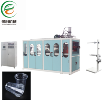 Machine de thermoformage entièrement automatique à grande vitesse pour la fabrication de gobelets à thé au lait en plastique PET jetables, gobelets à bubble tea