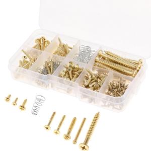 Kit di viti per chitarra elettrica in oro 226 pezzi con supporto per piastra da collo e molle - Product Image 2