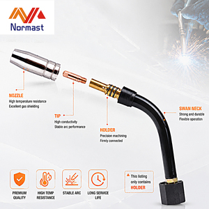 ชุดอุป<span class=keywords><strong>ก</strong></span>รณ์สิ้นเปลืองสำหรับหัวเชื่อม MIG MAG CO2 รุ่น 15AK จำนวน 8 ชิ้น พร้อมหัวฉีดแ<span class=keywords><strong>ก</strong></span>๊สแบบคอหงส์ <span class=keywords><strong>หัว</strong></span>เชื่อมแบบ M6 และที่ยึดหัวเชื่อม - Product Image 3