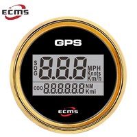 Compteur de vitesse numérique GPS 2'' (52 mm) pour voiture et bateau avec rétroéclairage 12V/24V