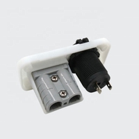 Prise de courant 50A 12V à encastrer avec prise allume-cigare 12-24V pour bateaux, yachts, camping-cars, bus