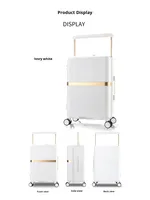 Valise à roulettes larges, silencieuse, à roues universelles, avec fermeture éclair, durable, légère, avec serrure TSA, pour affaires, embarquement, classique, grande capacité