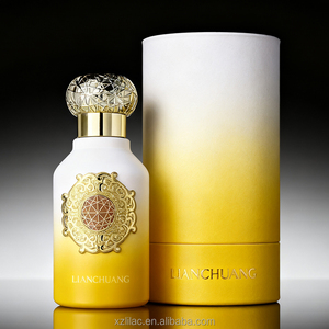 Sang Trọng 50Ml Nước Hoa Chai Gradient Màu Khắc Xi Lanh Dập Nóng Tùy Chỉnh OEM Rỗng Hương Thơm Container Bao Bì Sang Trọng - Product Image 4