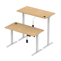 Fabricant de tables ergonomiques à moteur unique réglables en hauteur pour bureau assis-debout en stock bureau d'ordinateur