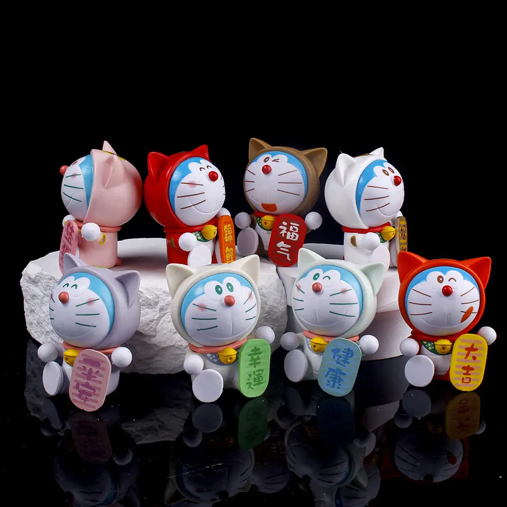 Wholesale Anime Doraemon PVC action figure 8PCS Set