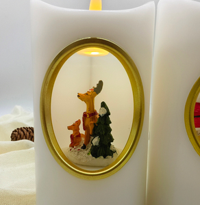 נרות משוטט סוללה מהבהב סוללה מהבהב הוביל עמוד קול עבור עיצוב הבית חתונות diwali עשה שלט רחוק - Product Image 2