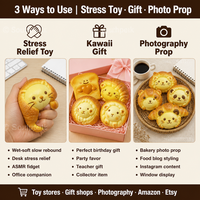 Jouet Southpeak Mochi Squishy Bread Squishy Factory Fidget Toys Squeeze Toy Animal Squishy Toys Slow Rising Stress Relief Gift