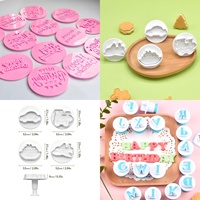 Emporte-pièces en plastique personnalisés pour biscuits, motifs géométriques, étoiles, cercles, ovales, de petite et grande taille, etc.