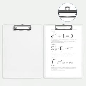 Porte-documents avec clip métallique discret, porte-documents de bureau en acrylique - Product Image 3