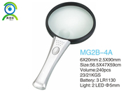 Lunettes Loupe Personnalisables Camman Brand Modèle MG2B-4A en ABS+PMMA avec Deux Lumières LED, Diamètre de Lentille 90mm, Grossissement 2.5x/6x