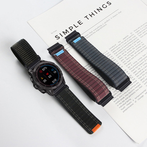 <span class=keywords><strong>Correa</strong></span> de Reloj de Nailon de Repuesto Compatible con Relojes Inteligentes <span class=keywords><strong>Garmin</strong></span> Fenix <span class=keywords><strong>Tactix</strong></span>, Bandas de 22 mm y 26 mm - Product Image 5