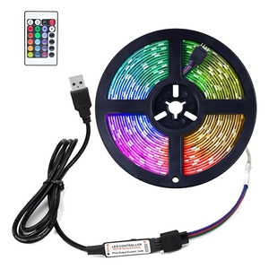 1M Per Roll <b>SMD</b> 5050 30LEDs/M RGB Light Strings <b>LED</b> Strip Lights with USB Remote and APP Control - Product Image 1