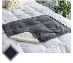 Couverture pour chiot douce et moelleuse, réversible, protection de meubles, couverture en polaire Sherpa pour chien, lavable, tapis pour animaux de compagnie - Product Image 5