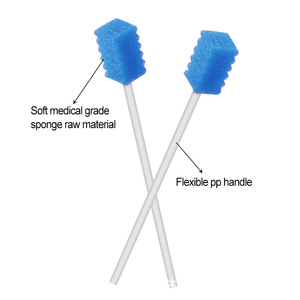 MUNKCARE Disposable <b>Sponge</b> Toothbrush For Pets Dental Cleaning Soft Medical Grade <b>Sponge</b> Flexible PP <b>Handle</b> Cat Dog Oral Care - Product Image 1