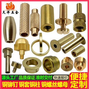 Tianyang Hardware Machined Copper Rivets 20mm Solid Bright Uncoated For Industrial Use - Product Image 5