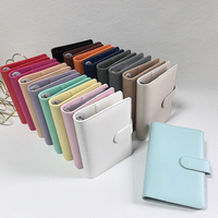 Top Vente Usine Stock 20 Couleurs Portable Classique Espèces Enveloppe Classeur A5 A6 Couverture de Journal Personnalisée En Vrac Planificateur En Cuir Classeur