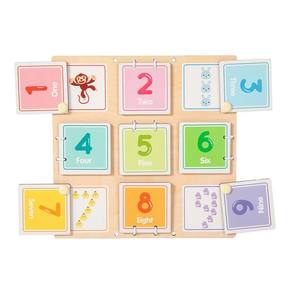 Nouveau design Montessori : Plateau d'apprentissage éducatif en bois pour enfants, avec puzzles numériques et animaux, jouets de comptage pour développer la motricité fine - Product Image 4