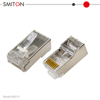 Câble Ethernet blindé CAT5 FTP avec connecteur modulaire RJ45 8P8C, plaqué or sur cuivre, pour connexions de fils